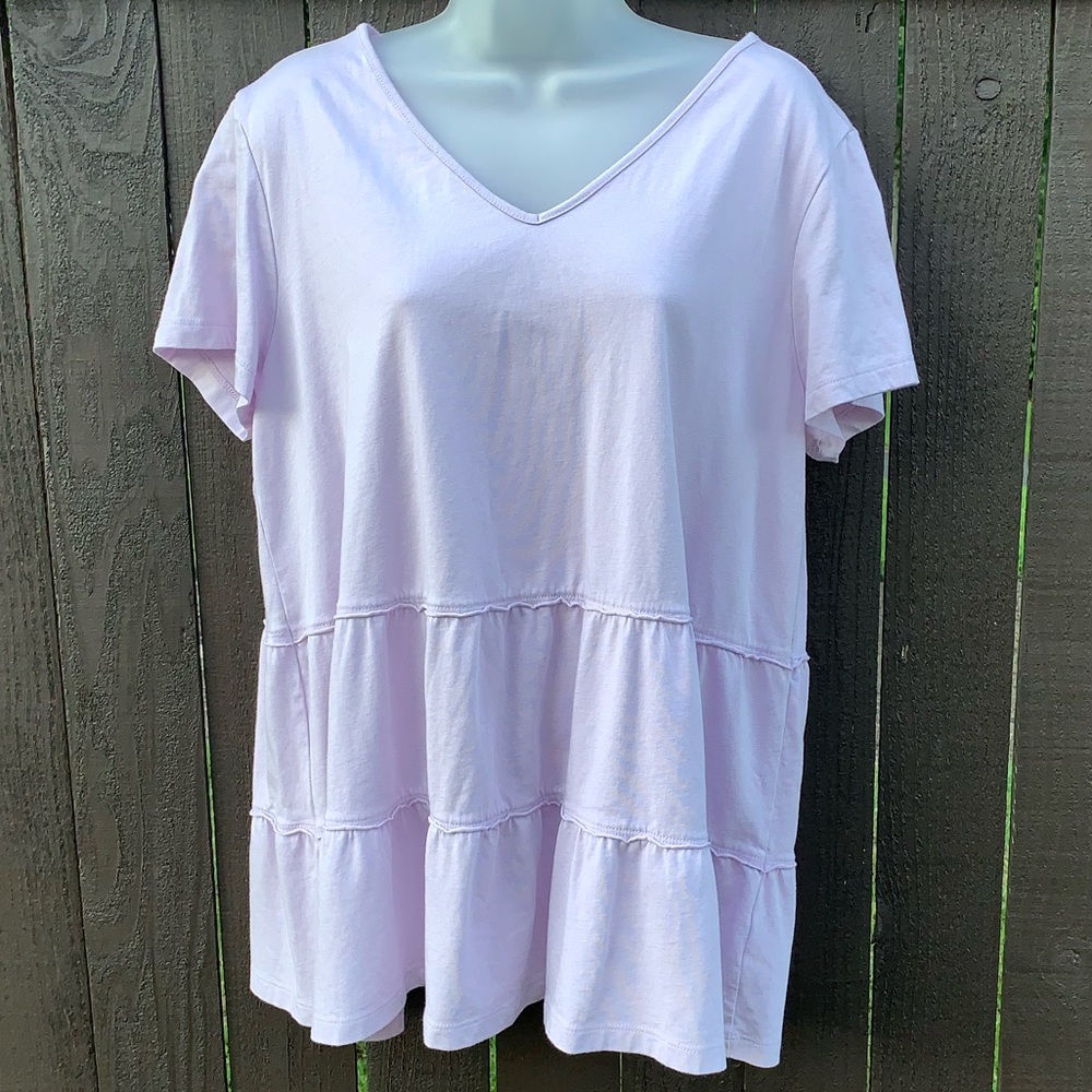 New without tags Studio 1886 lavender tiered top XL